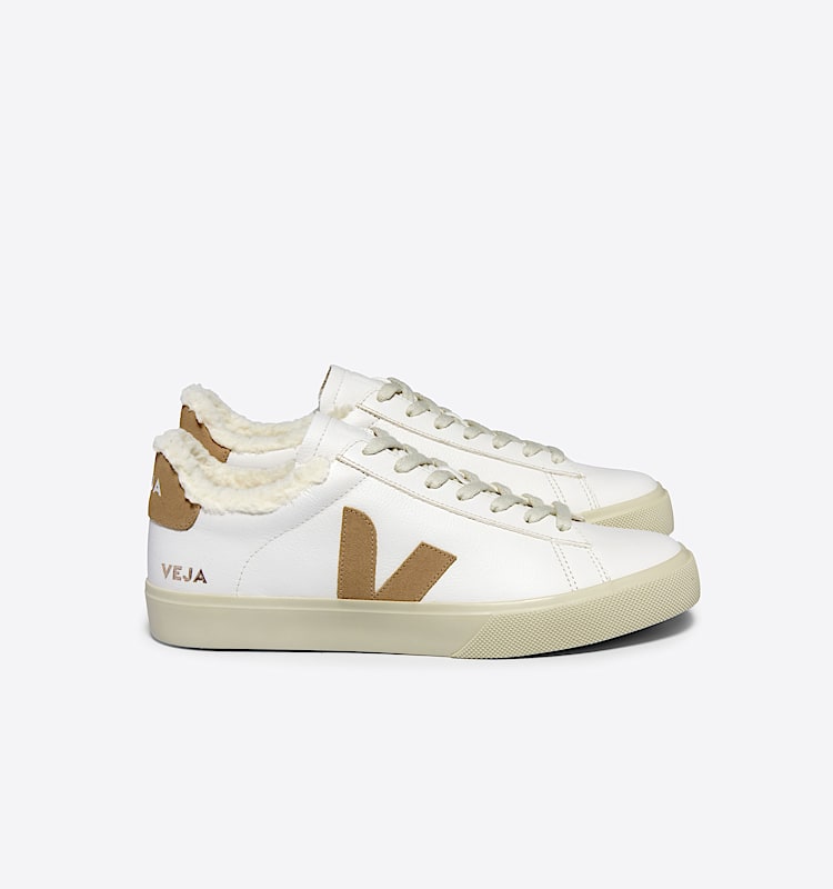 veja baskets campo-winter cuir blanc cw0503830 Lateral view