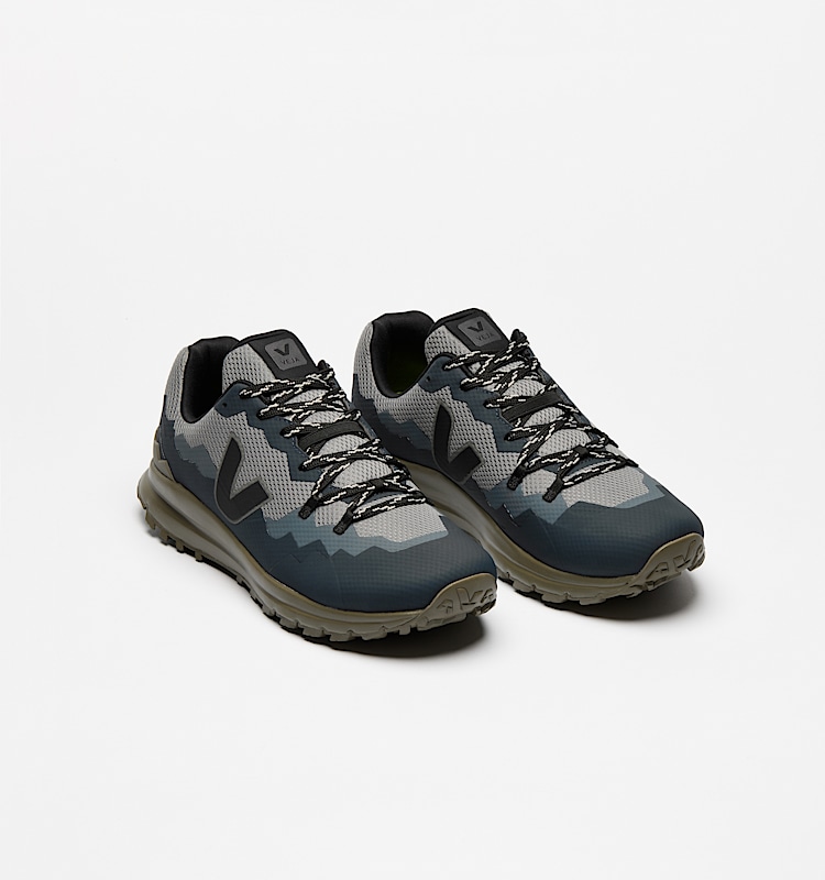 veja baskets fitz-roy-light recycl&eacute; gris ft1820585 Top view