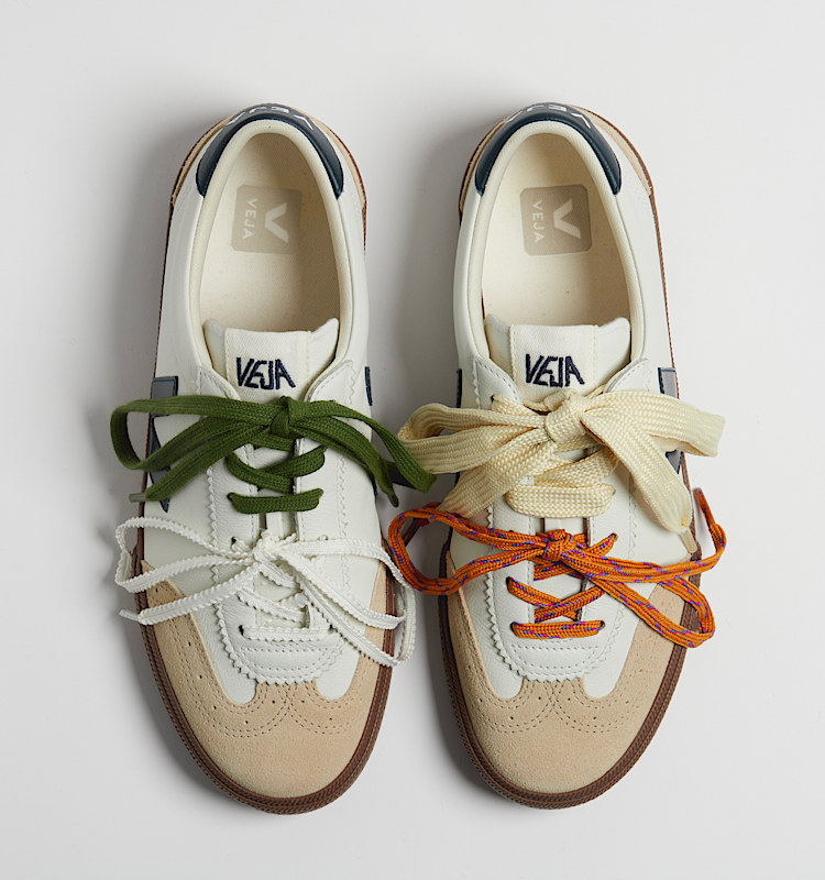 veja baskets laces coton-biologique vert la0121152