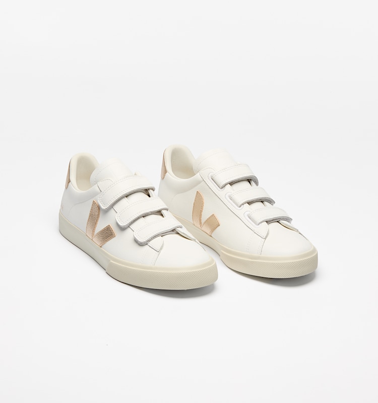 veja baskets recife-logo cuir blanc rc0502762 Top view
