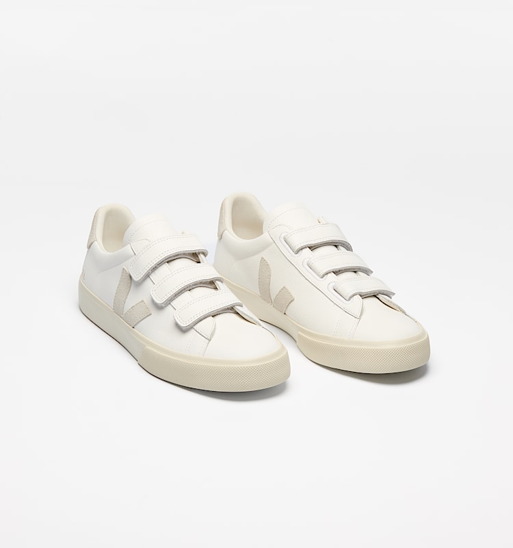 veja baskets recife-logo cuir blanc rc0502919 Top view