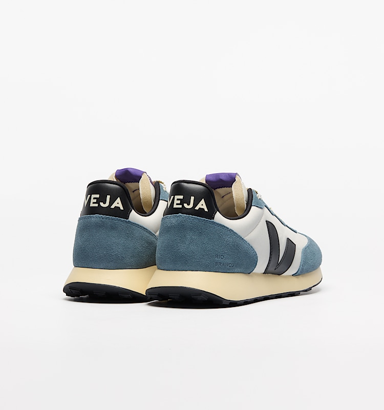 veja baskets rio-branco-ii recycl&eacute; bleu ro3420854 Back view