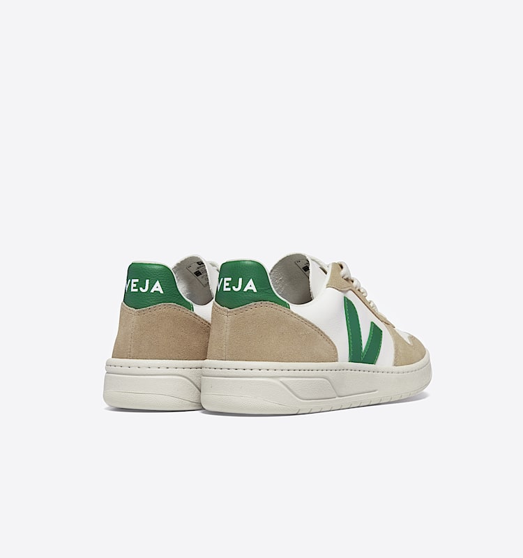 veja baskets v-10 cuir blanc vx0503146 Back view