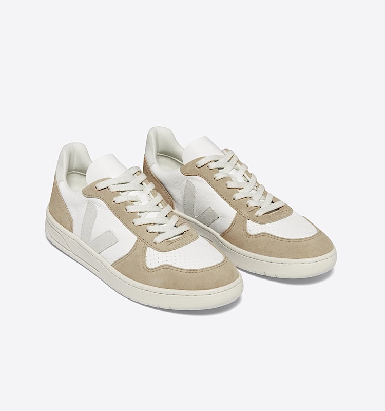 veja baskets v-10 cuir blanc vx0503298 Top view