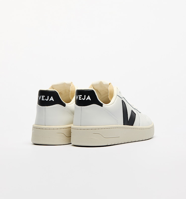 veja baskets v-10-prime cuir blanc vi0220738 Back view