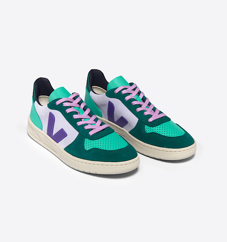 veja baskets v-10 su&egrave;de multicolor vx0303670 Top view