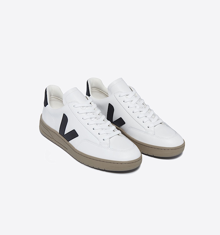 veja baskets v-12 cuir blanc xd0203640 Top view