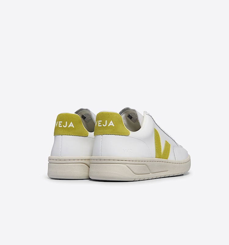 veja baskets v-12 cuir blanc xd0203677 Back view