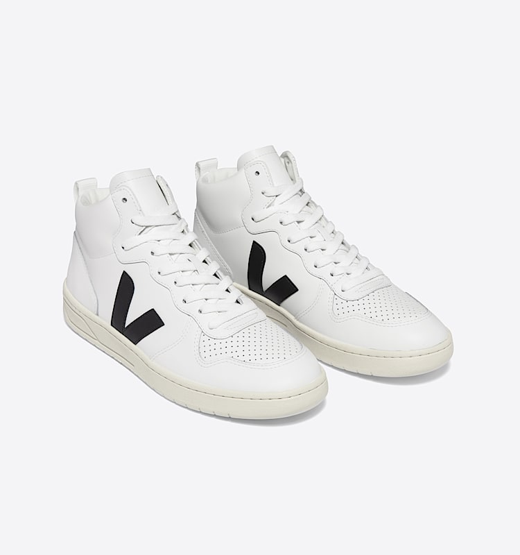 veja baskets v-15 cuir blanc vq0203304 Top view