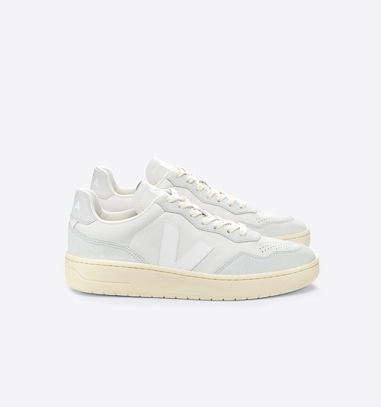 veja baskets v-90 cuir blanc vd2003379 Lateral view