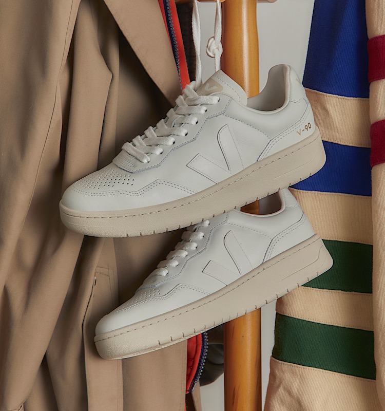 veja baskets v-90 cuir blanc vd2003380