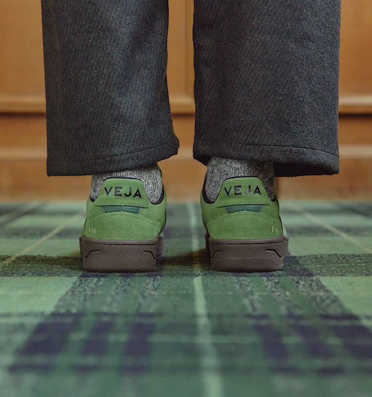 veja baskets v-90 su&egrave;de vert vd0320928