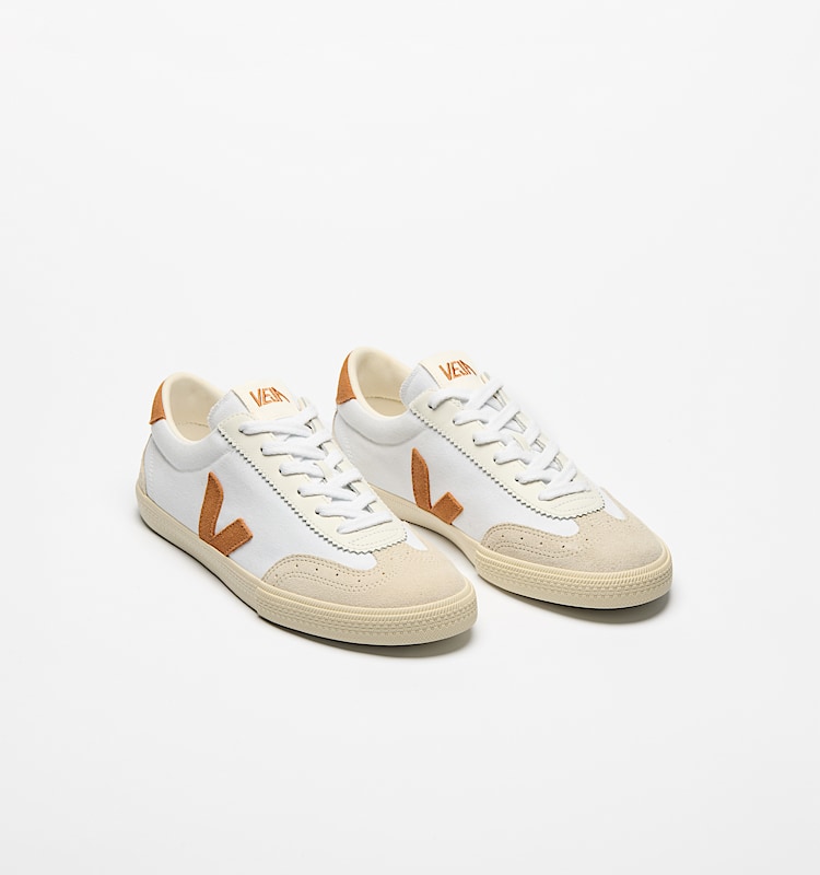 veja baskets volley coton-biologique blanc vo0103863 Top view