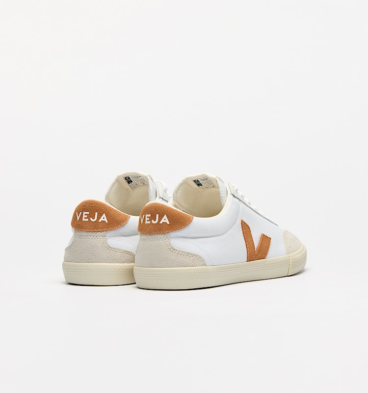 veja baskets volley coton-biologique blanc vo0103863 Back view