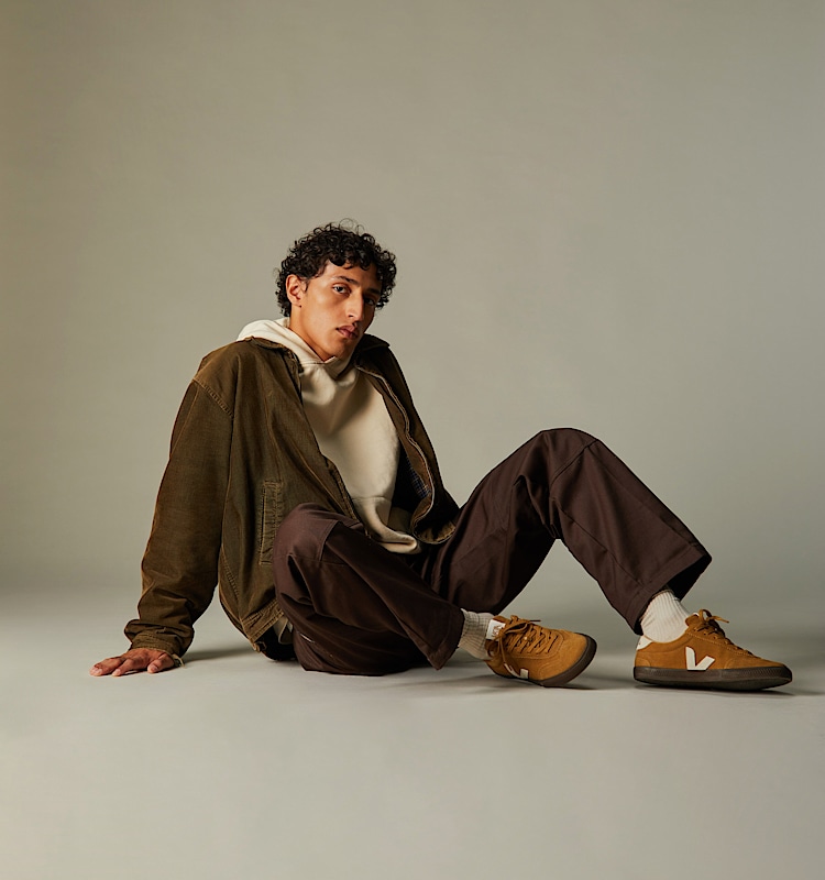 veja baskets volley su&egrave;de marron vo0303724