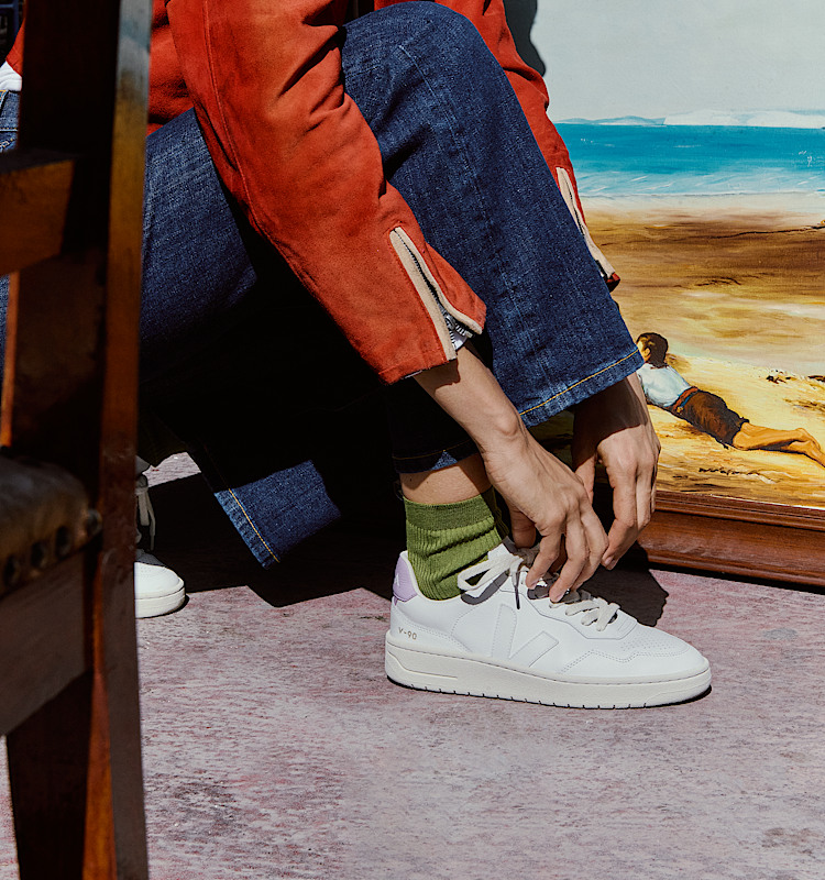 veja v-90 cuir blanc vd2003708